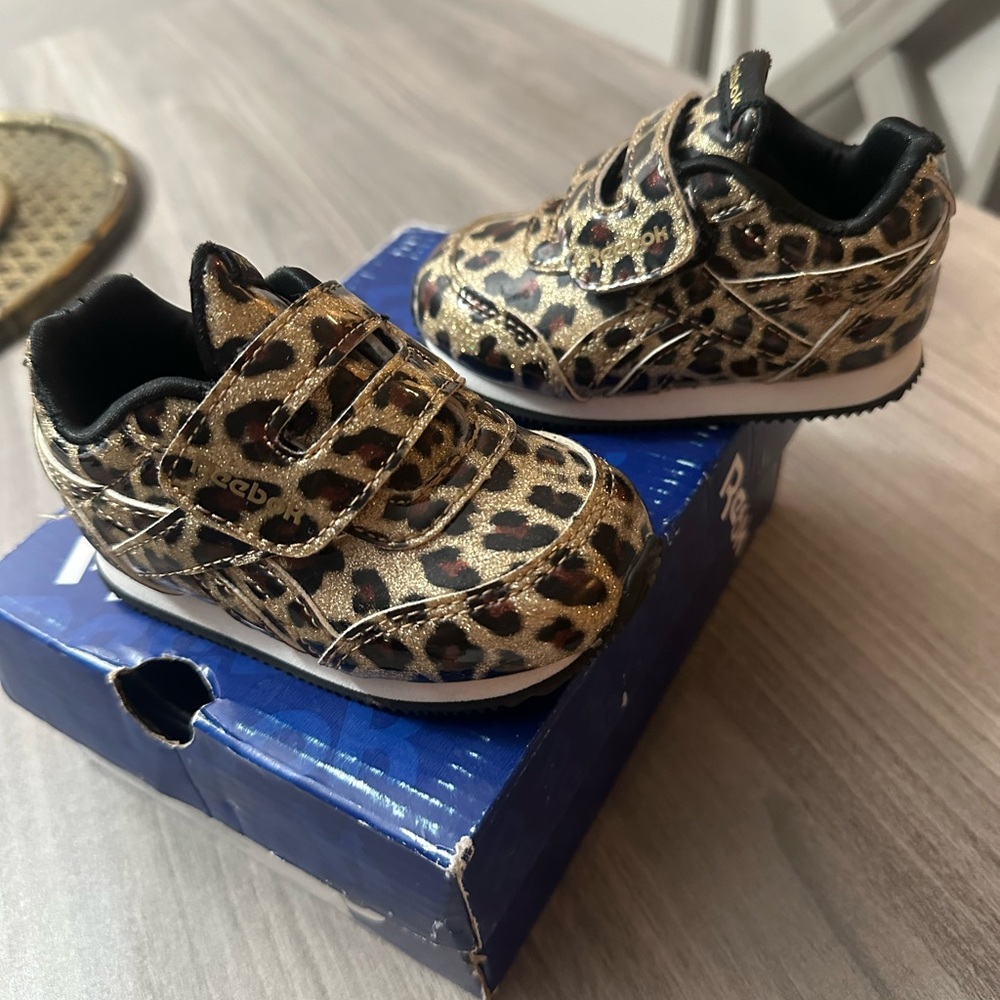Reebok cheetah print shoes